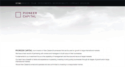 Desktop Screenshot of pioneercapital.co.nz